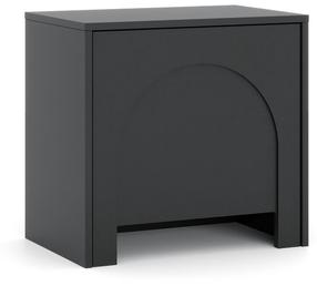 Naktinis staliukas Arco, juoda sp., 49 cm x 35 cm x 50 cm