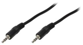 Laidas Logilink 3.5 mm / 3.5mm 3.5 mm male, 3.5 mm male, 2 m, juoda sp.