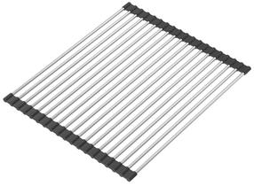 Trauku žāvētājs Quadron Qmat, 38.3 cm x 32 cm, nerūsējošais tērauds/silikons, sudraba krās./melna krās.