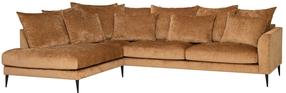 Kampinė sofa Home4you Lartes 78056, ruda sp., kairinė, 300 x 205 cm x 90 cm