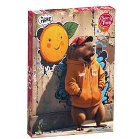Dėlionė CherryPazzi Dont Worry Be Cappy, 50 cm x 34.5 cm, 500 vnt., įvairių spalvų