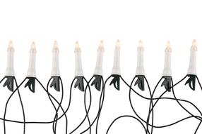 Lempučių girlianda Finnlumor Xmas tree candles, 0.5 m, balta, 16 LED, Balta