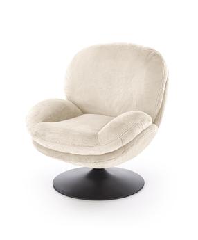 Atlošiamas krėslas Leisure Furniture Shell, kreminė sp., 87 cm x 80 cm x 86 cm
