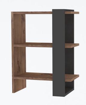 Grīdas plaukts Kalune Design Ova 835PUQ3643, antracīta krās./brūna krās., 70 cm x 51.8 cm x 25 cm