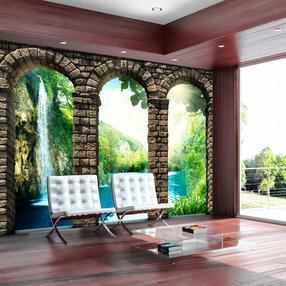 Fototapetas Artgeist Mysterious waterfall XLNEW010301SAM, 175 cm x 245 cm