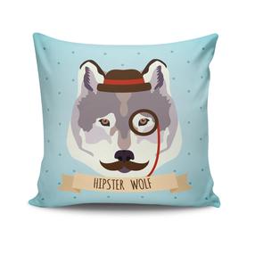 Dekoratiivpadjapüür Mioli Decor NKRLNT-087, sinine v./valge v., 43 cm x 43 cm