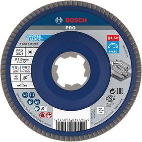 Lapiņu slīpēšanas disks Bosch X-lock X571, 115 mm x 22.23 mm