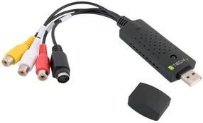 Адаптер Logilink USB 2.0 Audio/Video Grabber VG0030 USB 2.0, RCA female x 3, черный цв.