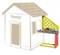 Vaikų žaidimų aikštelės priedas Smoby Kitchen, 34.4 cm x 54 cm, raudona sp./žalia sp.