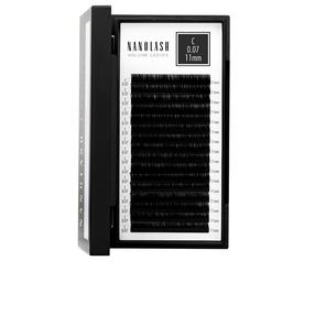 Накладные ресницы Nanolash Volume Lashes 0.07 C 11 mm, черный цв.