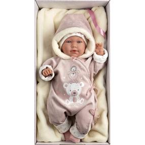 Кукла - новорожденная с аксессуарами Llorens Lala 74106, 42 см, розовый цв.