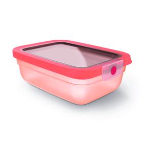 Pārtikas trauks Tefal ONECLICK 3110601795, 1.2 l, 21.73 cm x 15.95 cm, oranža krās.