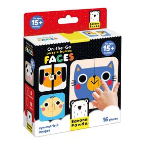 Izglītojoša mīkla Bananapanda Halves Faces, daudzkrāsaina, 16 gab.
