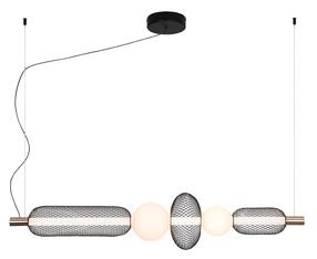Šviestuvas kabinamas Viokef Margot, LED, 3000 °K, 1 x 28 W, aukso sp./juoda sp. / aukso sp.