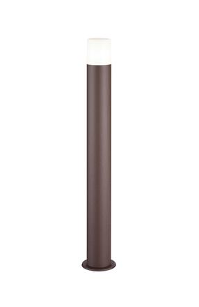 Brīvi stāvošs āra gaismeklis Trio Hoosic, 28W, E27, IP44, brūna krās./vara krās., 8 cm x 80 cm