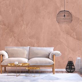 Fototapetas Artgeist Pink Reed - Solid Background With Textured Vertical Stripes With Pattern, 280 cm x 392 cm
