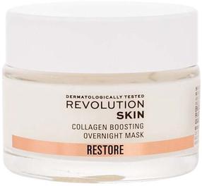 Veido kaukė Revolution Skincare Restore Collagen Boosting Overnight, 50 ml