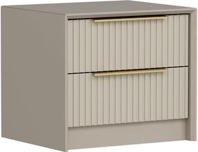 Naktinis staliukas Kalune Design Kale Luxe 7938, šviesiai ruda sp., 45 cm x 53 cm x 45 cm
