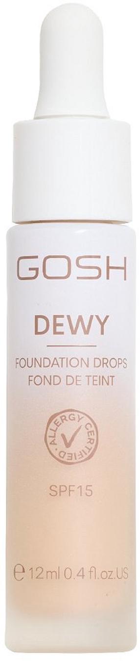 Жидкая основа для макияжа Gosh Dewy, SPF 15, fair цв., 004, 12 г