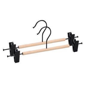 Riidepuu Domoletti LSMW001, pükstele, pruun v./must v., 2 tk