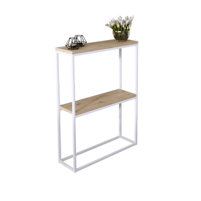 Консольный стол ADRK Mason, коричневый цв./белый цв., 20 см x 60 см x 80 см