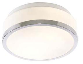 Šviestuvas lubų Searchlight Cheese 7039-23CC, E27, 1 x 60 W, balta sp. / chromo sp., 10 x 23 cm