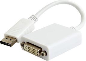 Adapteris Cablexpert DisplayPort - DVI-I A-DPM-DVIF-03 Displayport 1.2 male, DVI-D female, 0.1 m, balta krās.