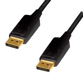 Tīkla kabelis Logilink CD0101 Display port male, Display port male, 2 m, melna krās.