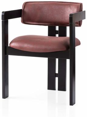 Valgomojo kėdė Kalune Design Cozy 047, juoda sp./raudona sp., 44 cm x 57 cm x 76 cm