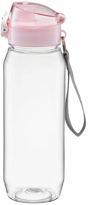 Ūdens pudele Ambition Sporty, caurspīdīga krās./rozā krās., plastmasa, 0.8 l