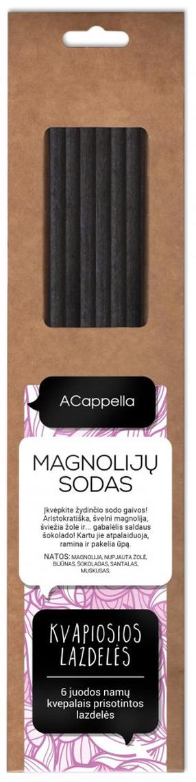 Namų kvapas, kvapiosios lazdelės ACappella Magnolia Garden, 6 vnt.