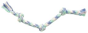 Rotaļlieta sunim, virves mantiņa Gimborn Candy Rope 60699, 35 cm, zila krās./balta krās./violeta krās.