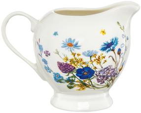 Puodelis pienui Ambition Fiori, 250 ml, 12.5 cm x 9 cm x 8.8 cm, balta sp./įvairių spalvų, porcelianas