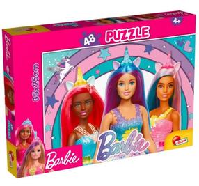 Pusle Lisciani Barbie Magic Unicorn 304-99436, 25 cm x 35 cm, 48 tk, mitmevärviline