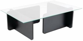 Kavos staliukas Nordure Flavio, juodas, 65 cm x 105 cm x 30 cm