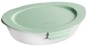 Cepšanas forma ar vāku Luminarc Smart Cuisine, balta krās./zaļa krās., 32.5 cm x 22 cm