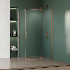 Dušas kabīne Magnifity Versa, taisnstūrveida, bez paliktņa, 90 cm x 120 cm x 200 cm, copper brushed krās./caurspīdīgs