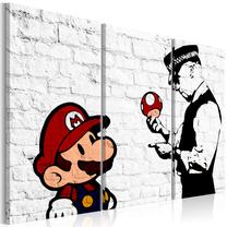 Reprodukcija Artgeist Mario Bros (Banksy) N6790, 60 cm x 40 cm