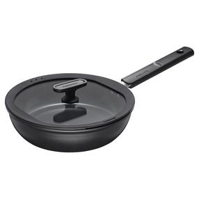 Cepšanas panna ar vāku Fiskars Hard face 1075529, Ø 26 cm, alumīnijs