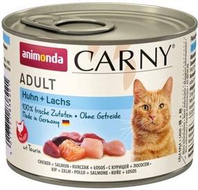 Šlapias kačių maistas Animonda Carny Chicken + Salmon, vištiena/lašiša, 0.2 kg