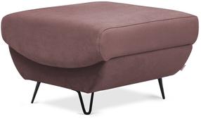 Pufas Silva Velvetmat 24, rožinė sp., 67 cm x 67 cm x 42 cm