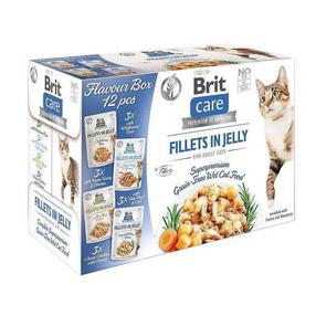 Šlapias kačių maistas Brit Care Fillets in Jelly Flavour Box, 0.085 kg x 12 vnt.