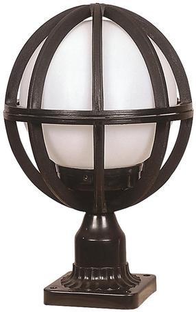 Pastatomas lauko šviestuvas Opviq BSU-68080-BSY-M4-KOP, 60W, E27, IP65, juoda sp., 23 cm x 38 cm