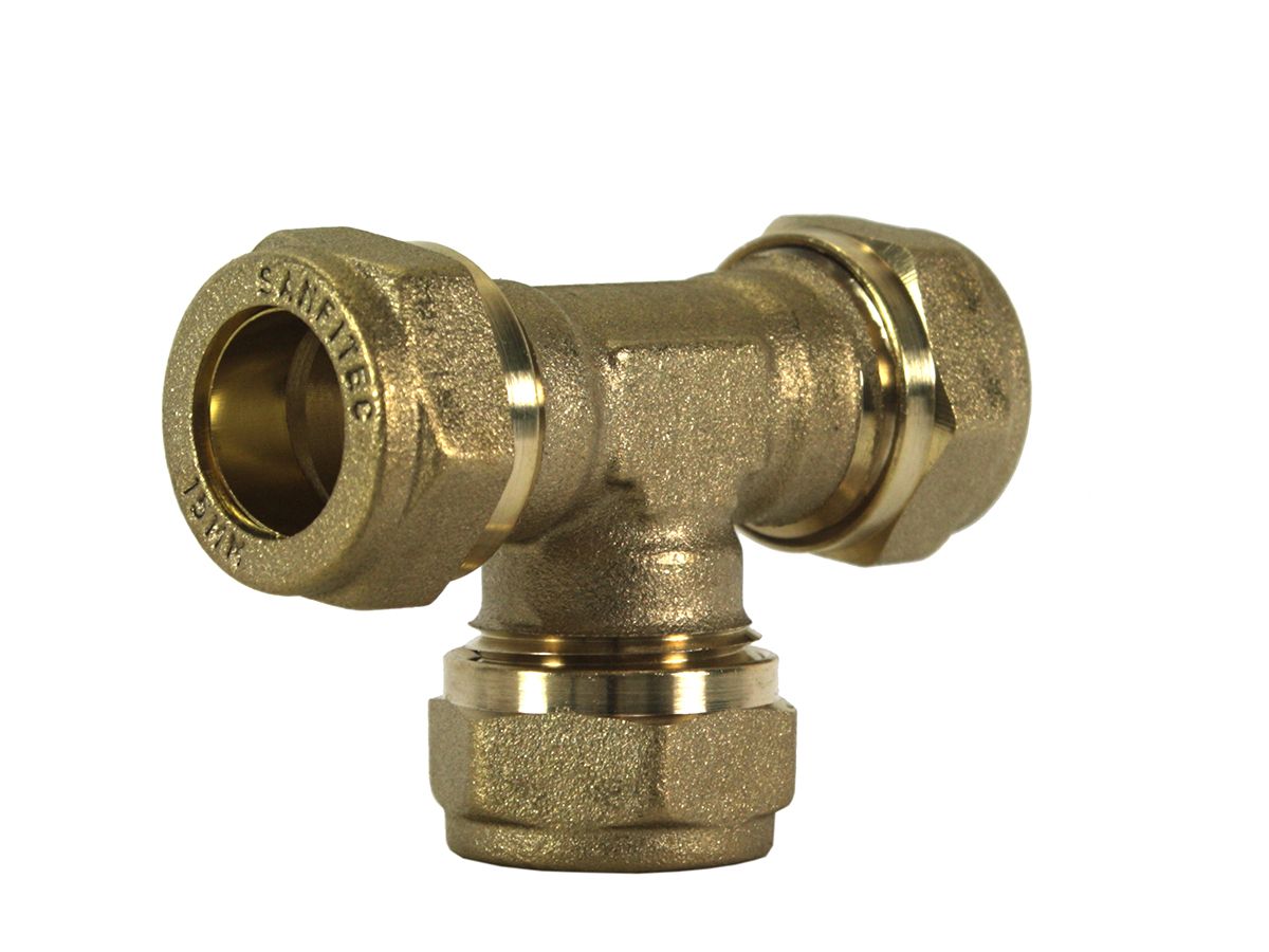 Kolmikühendus Prof, 12 mm - mutter, messing