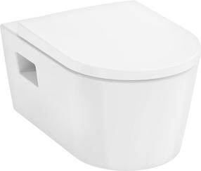 Туалет, подвесной Hansgrohe EluPura S, с крышкой, 365 мм x 540 мм