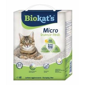 Kačių kraikas Biokat's Micro, organinis (sušokantis), 6 l