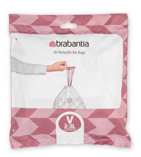 Šiukšlių maišai Brabantia PerfectFit, 3 l, 40 vnt.