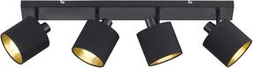 Lampa griesti Reality Tommy R80334079, E14, 4 x 28 W, zelta krās./melna krās. / melna krās.