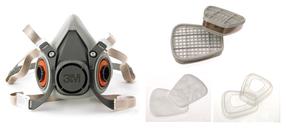 Poolmask, koos ventiiliga 3M T6002C1R, hall v.