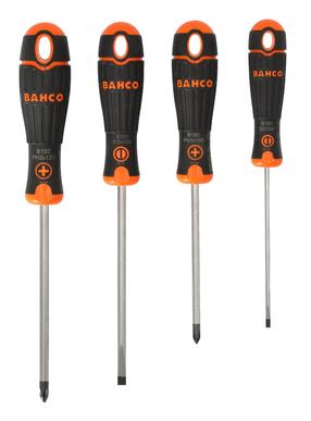 Kruvikeerajate komplekt Bahco PH1/2 + Slotted SL3/5,5 B219.004, 4 tk